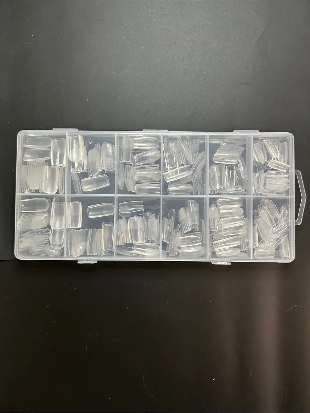 Medium Square Clear False Press On Nails